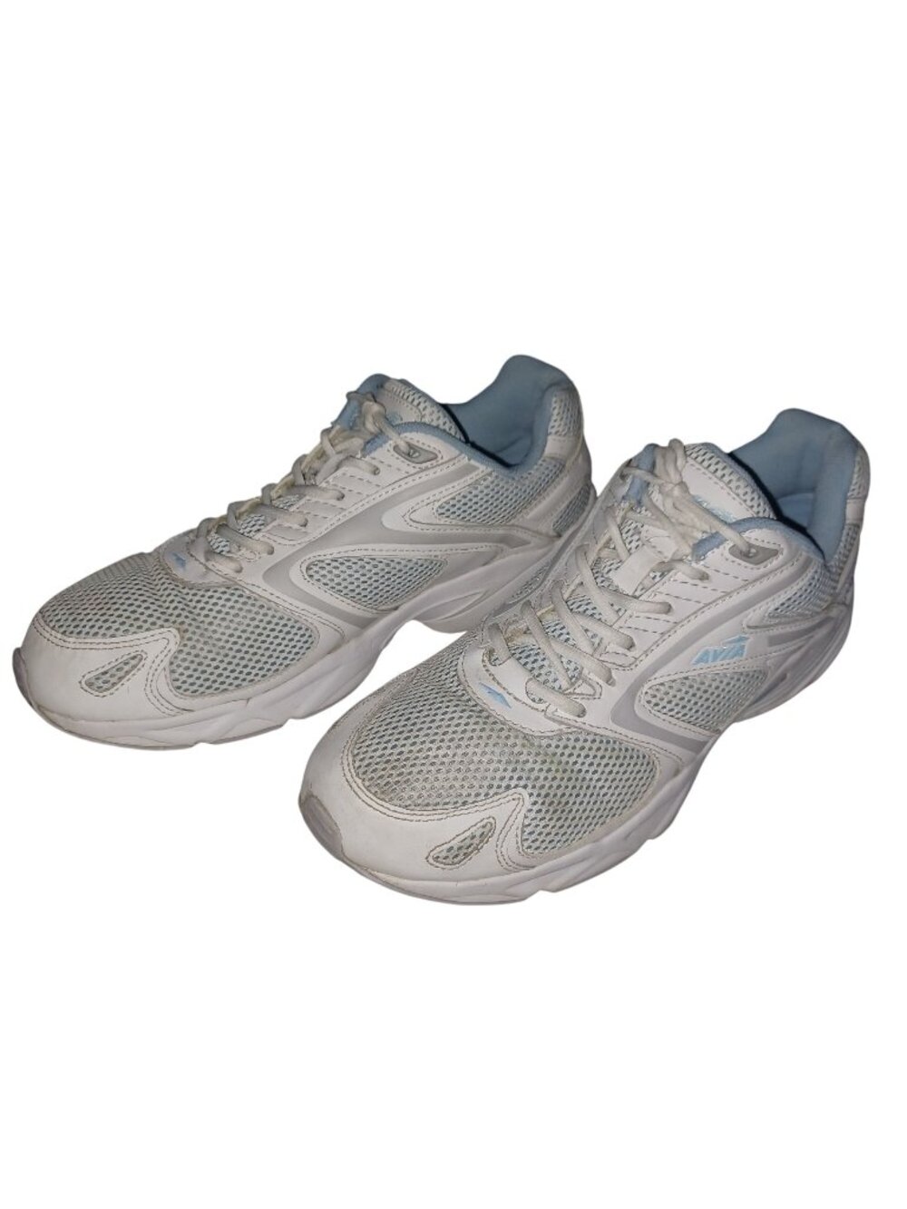 Avia Sneakers Shoes White Light Blue Running Flexible Walking  Women's Size 9.5